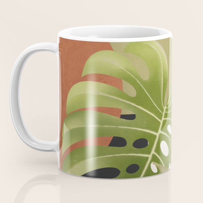 Abstract Art Tropical Leaves 69 Coffee Mug Gallery Image 3