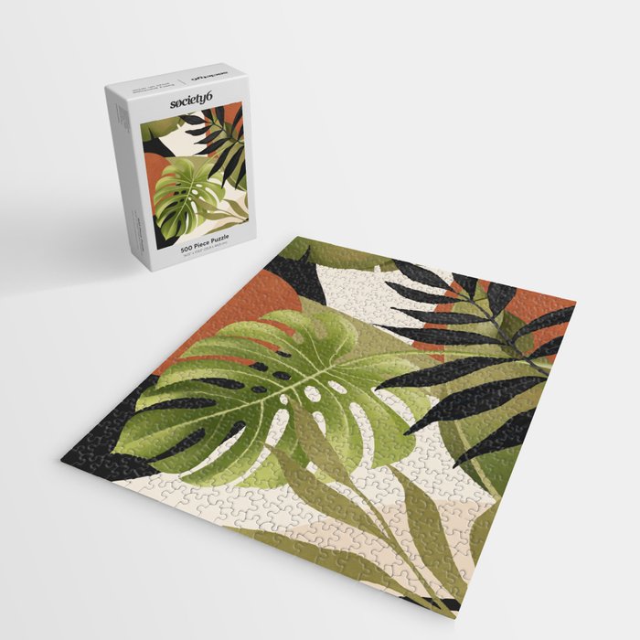 Abstract Art Tropical Leaves 69 Jigsaw Puzzle Gallery Image 2