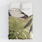 Abstract Art Tropical Leaves 69 Duvet Cover Gallery Image 6