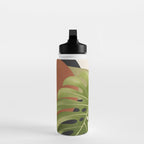 Abstract Art Tropical Leaves 69 Water Bottle Gallery Image 3