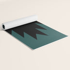 Geometric Southwestern Minimalism - Teal Green Yoga Mat Gallery Image 2
