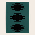 Geometric Southwestern Minimalism - Teal Green Poster Gallery Image 4