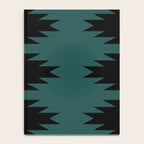 Geometric Southwestern Minimalism - Teal Green Notebook Gallery Image 4