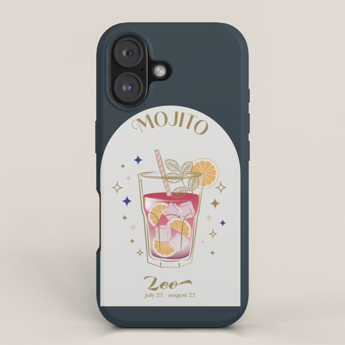 Mojito Cocktail Zodiac Sign iPhone Case Gallery Image 1