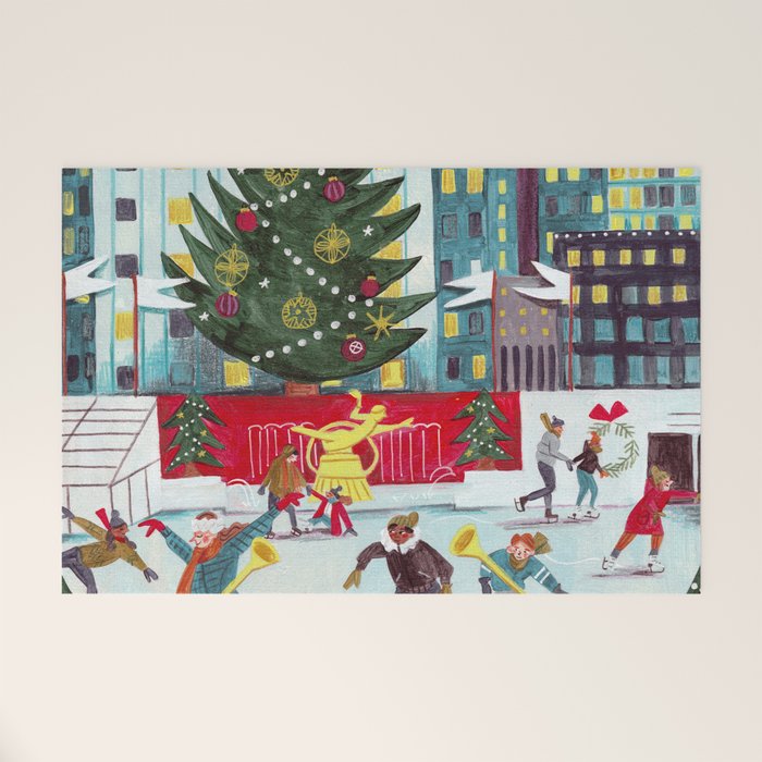New York city ice rink Rockefeller center skating Welcome Mat Gallery Image 1