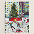 New York city ice rink Rockefeller center skating Jigsaw Puzzle Gallery Image 1