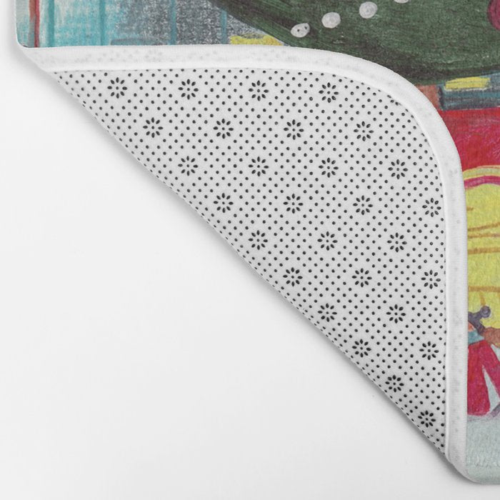New York city ice rink Rockefeller center skating Bath Mat Gallery Image 2