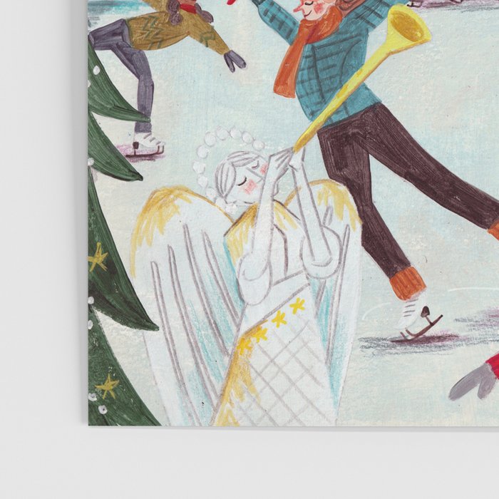 New York city ice rink Rockefeller center skating Poster Gallery Image 3
