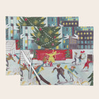 New York city ice rink Rockefeller center skating Placemat Gallery Image 1