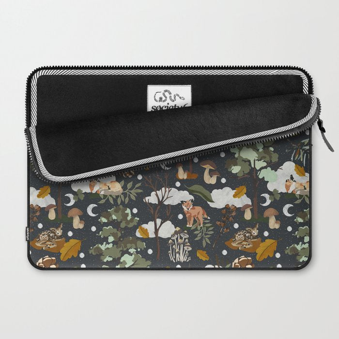 Baby animals in the dark forest DK Laptop Sleeve Gallery Image 2