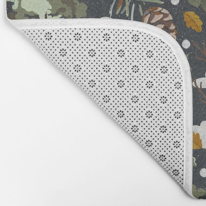 Baby animals in the dark forest DK Bath Mat Gallery Image 2
