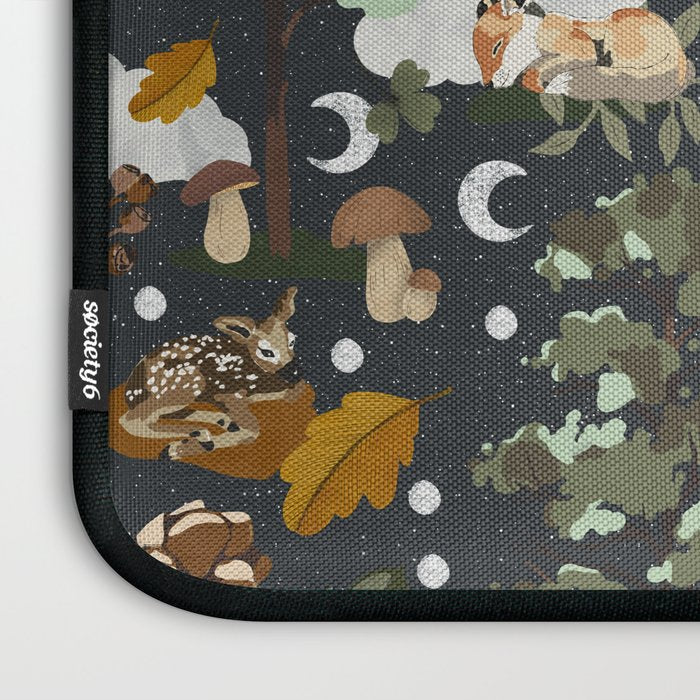 Baby animals in the dark forest DK Laptop Sleeve Gallery Image 3