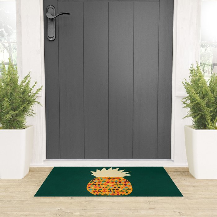Pineapple Welcome Mat Gallery Image 3