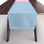 Color Block Striped Solid Orange Pink Light Blue Table Runner Gallery Image 1