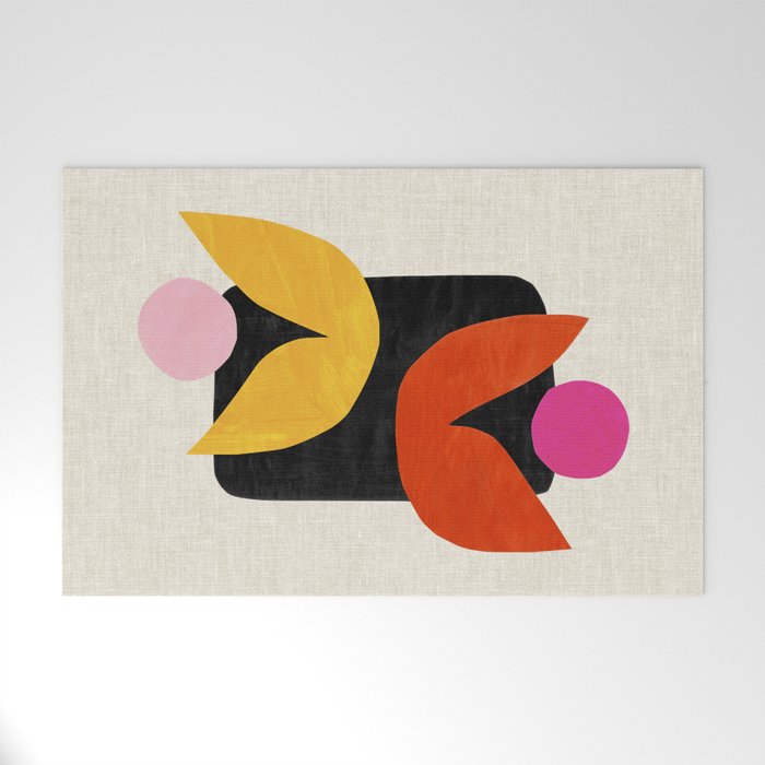 Twin Tulip Welcome Mat Gallery Image 1
