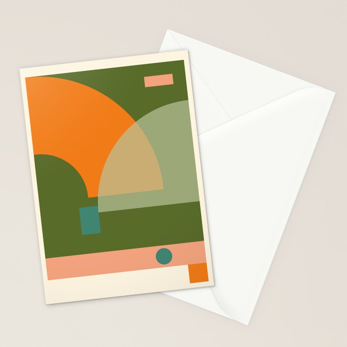 geometric abstract 50 Stationery Card Gallery Image 2