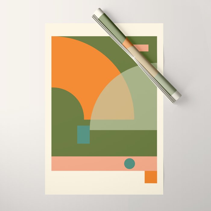 geometric abstract 50 Wrapping Paper Gallery Image 1