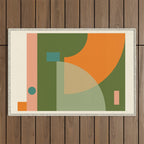 geometric abstract 50 Outdoor Rug Gallery Image 1