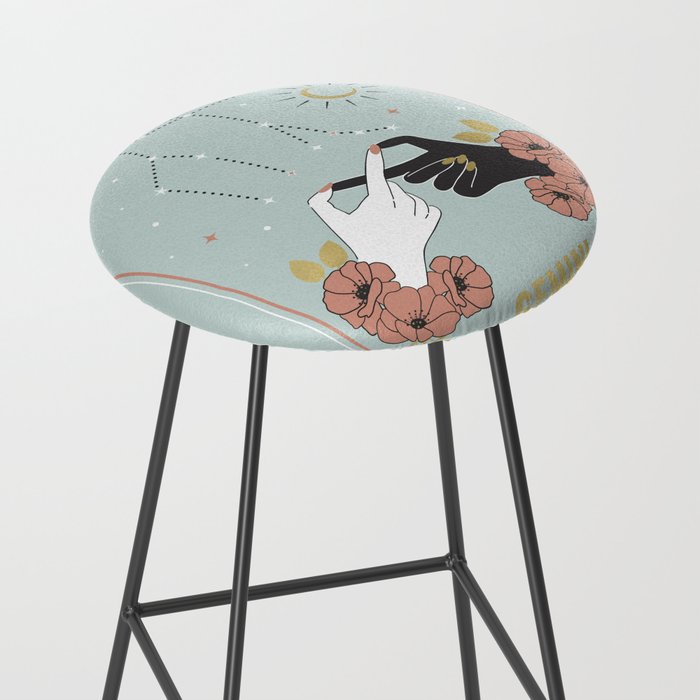 Gemini Zodiac Series Stool Gallery Image 2