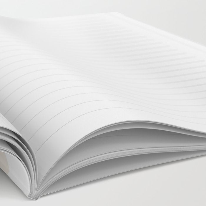 Liquid Swirl Abstract Pattern in Pale Beige and White Notebook Gallery Image 2