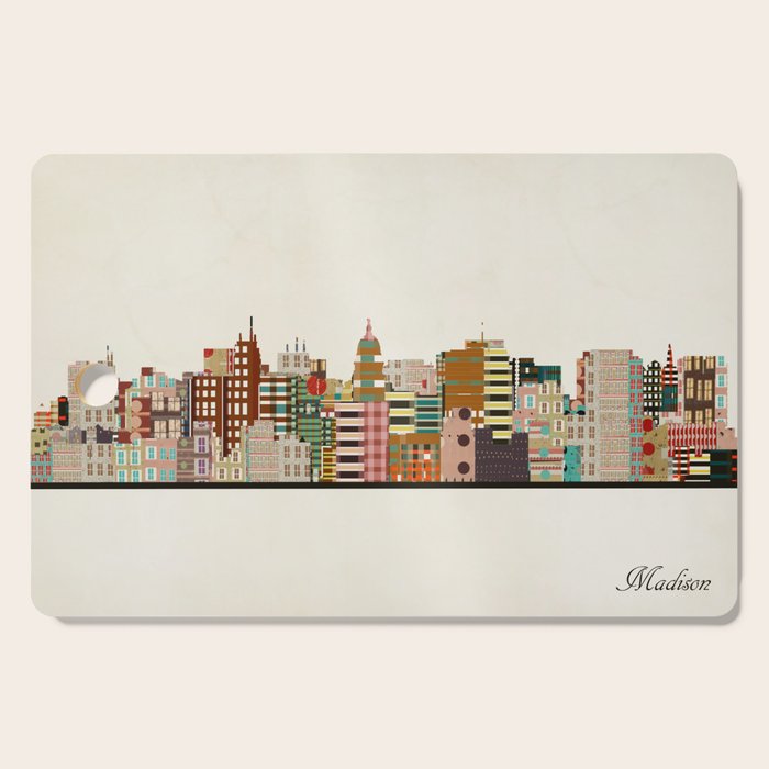 madison wisconsin skyline Cutting Board Gallery Image 1