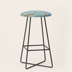 Watercolor Branch #2 Stool Gallery Image 1