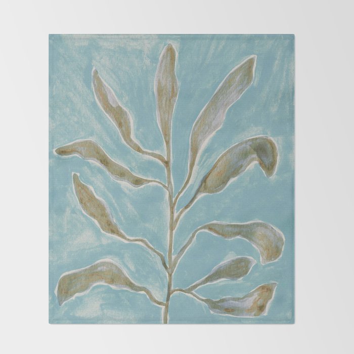 Watercolor Branch #2 Throw Blanket Gallery Image 2