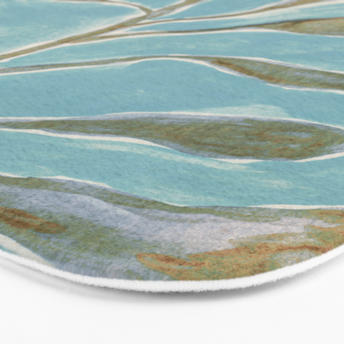 Watercolor Branch #2 Bath Mat Gallery Image 3