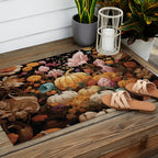 Patchwork of Autumn Pumpkin Art Outdoor Rug Gallery Image 2