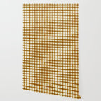 Spring Cottage Gingham - Vintage Yellow Wallpaper Gallery Image 2