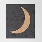 Boho Moon Throw Blanket Gallery Image 2