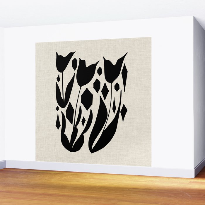 Diamond Tulips Wall Mural Gallery Image 2