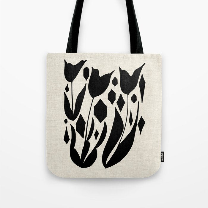 Diamond Tulips Tote Bag Gallery Image 1