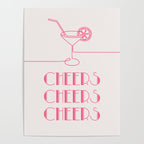 Cheers Cocktail (Pink) Poster Gallery Image 4
