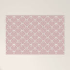 Bows & Ribbons Pattern LVII Pastel Pink Welcome Mat Gallery Image 1