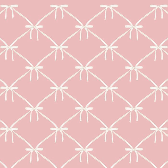 Bows & Ribbons Pattern LVII Pastel Pink Coffee Mug Gallery Image 2
