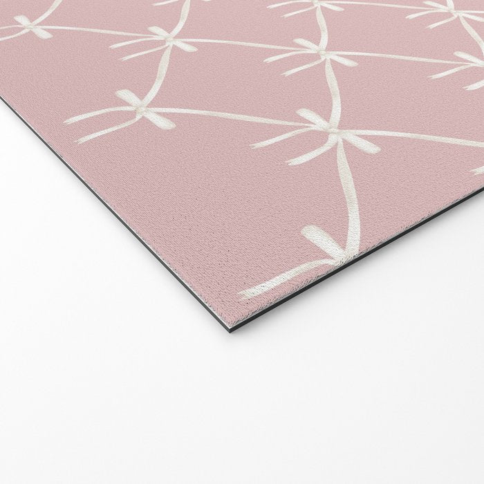 Bows & Ribbons Pattern LVII Pastel Pink Welcome Mat Gallery Image 2