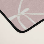 Bows & Ribbons Pattern LVII Pastel Pink Desk Mat Gallery Image 4
