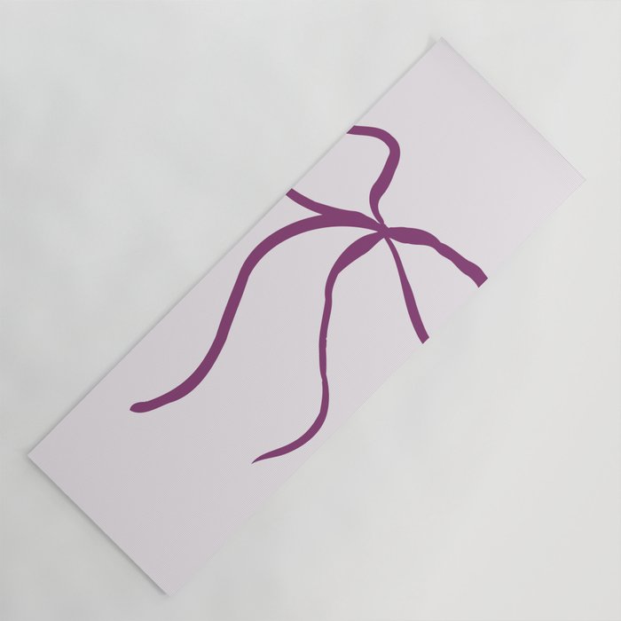Coquette pink bow Yoga Mat Gallery Image 1