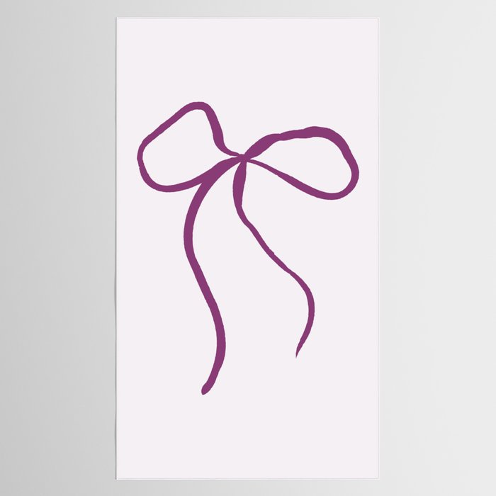 Coquette pink bow Tablecloth Gallery Image 2