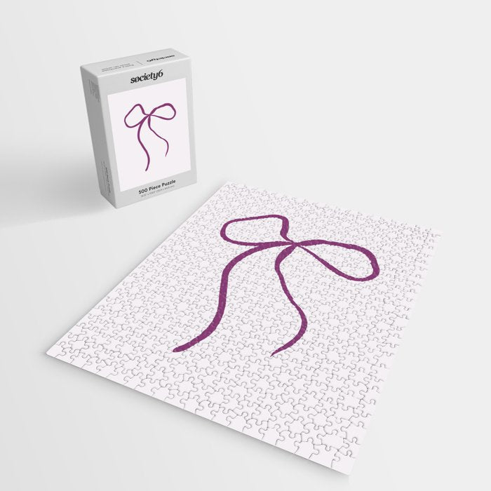 Coquette pink bow Jigsaw Puzzle Gallery Image 2