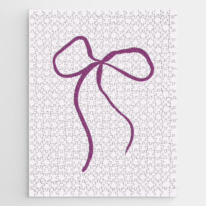 Coquette pink bow Jigsaw Puzzle Gallery Image 1