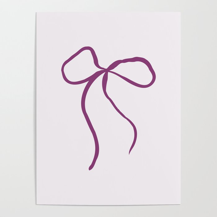 Coquette pink bow Poster Gallery Image 4