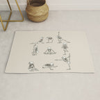 Skeleton Yoga Rug Gallery Image 1