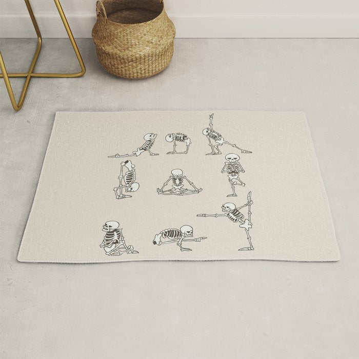 Skeleton Yoga Rug Gallery Image 1