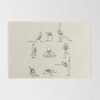 Skeleton Yoga Rug Gallery Image 2