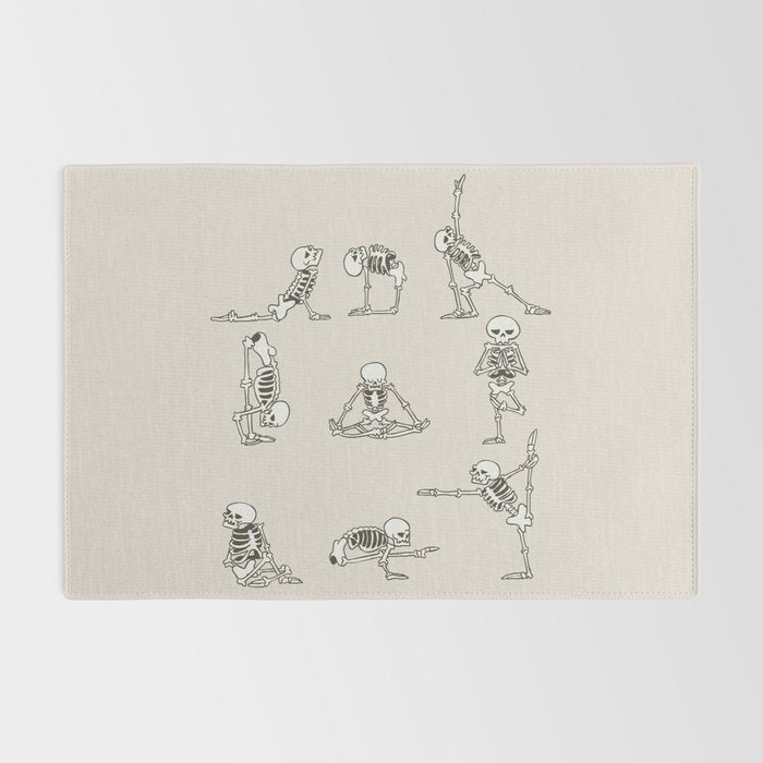 Skeleton Yoga Rug Gallery Image 2