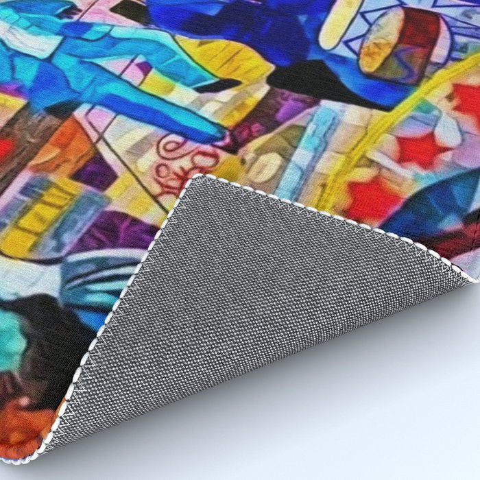 African-American 'The Spirit of Harlem' Historical Mural Portrait Rug Gallery Image 4