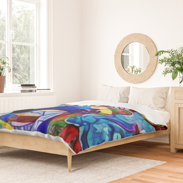 African-American 'The Spirit of Harlem' Historical Mural Portrait Duvet Cover Gallery Image 2