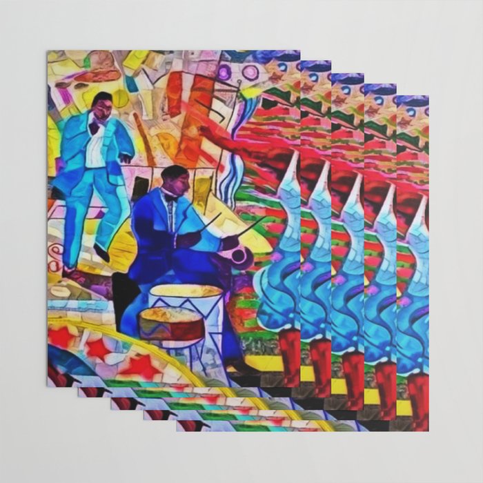 African-American 'The Spirit of Harlem' Historical Mural Portrait Wrapping Paper Gallery Image 3